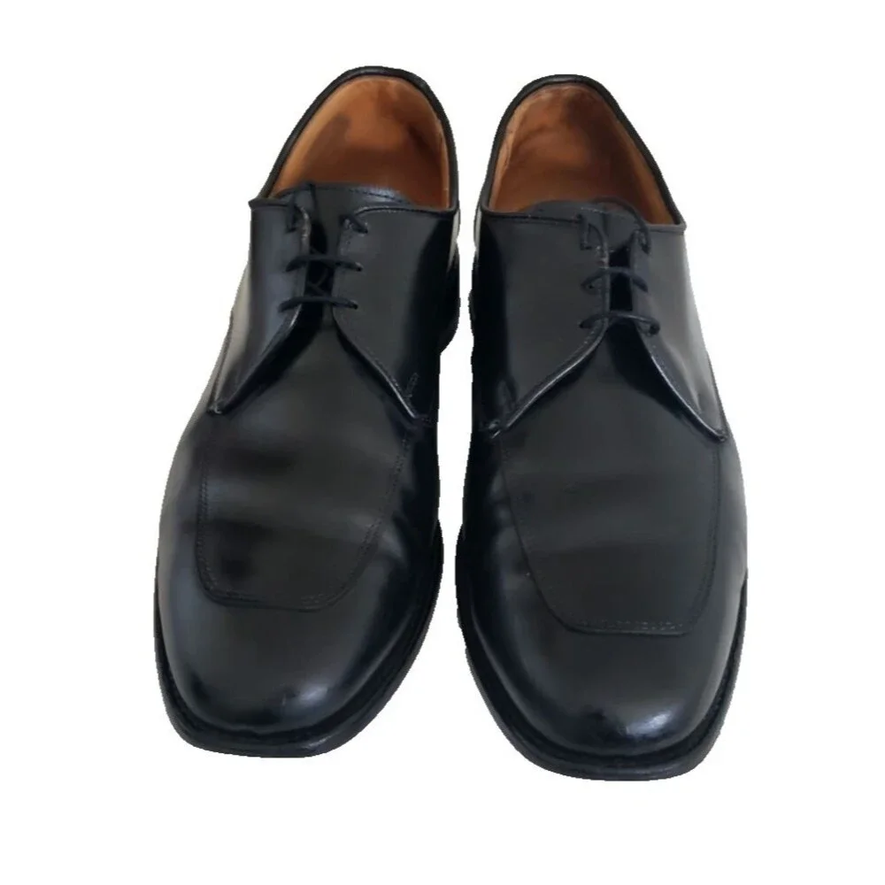 Allen Edmonds Burton Men's Bicycle Toe Dress Shoes Size 12 D Leather Black